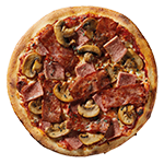 Prosciutto & Funghi Pizza 